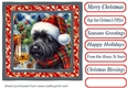 Christmas Scottish terrier with whisky card front 7