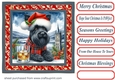 Christmas Scottish terrier with whisky card front 8