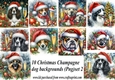 10 Christmas champagne dog backgrounds 2 (png)