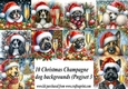10 Christmas champagne dog backgrounds 3 (png)