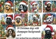 10 Christmas champagne dog backgrounds 5 (png)