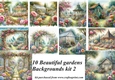 10 Beautiful garden backgrounds kit 2