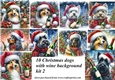 10 Dogs with wine bottle backgrounds kit (png) 2
