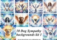 10 Dog sympathy backgrounds kit (png) 1