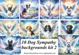 10 Dog sympathy backgrounds kit (png) 2