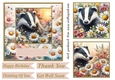 Daisy badger card front 1