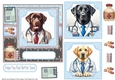 Labrador doctor get well soon card front