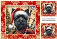 3 The Christmas piper card front/toppers 3