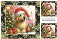 3 Whimsical Christmas Labrador card front/toppers 3