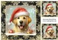 3 Whimsical Christmas Labrador card front/toppers 4