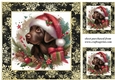 3 Whimsical Christmas Labrador card front/toppers 6