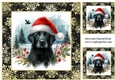 3 Whimsical Christmas Labrador card front/toppers 7