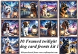 10 Twilight pup framed card fronts kit 1