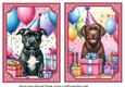 2 Birthday pup card fronts 12