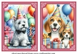 2 Birthday pup card fronts 14