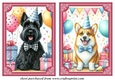2 Birthday pup card fronts 18