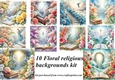 Floral sympathy backgrounds kit 3