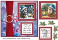 2 Panel Christmas hedgehog card front 2