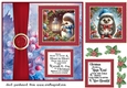 2 Panel Christmas hedgehog card front 5