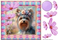 Painted Yorkie card front 2
