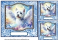 3 Blue sympathy dog card front/toppers 4