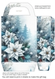 Blue and silver Christmas scene gift bag 3