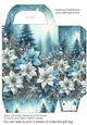 Blue and silver Christmas scene gift bag 4