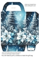 Blue and silver Christmas scene gift bag 5