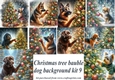 Christmas tree bauble dog backgrounds kit 9