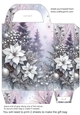 Lilac and silver Christmas scene gift bag 4