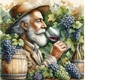 Enjoying a glass of wine background 4