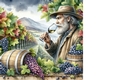 Enjoying a glass of wine background 8