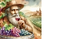 Enjoying a glass of wine background 11