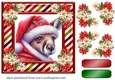 Kangaroo Santa card front 3