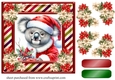 Koala Santa card front 2