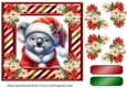 Koala Santa card front 3