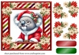 Koala Santa card front 5