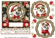 Corgi Santa card front