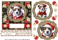 Jack Russell Santa card front