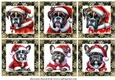 Boxer and Frenchie Santa toppers