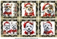 Corgi and Westie Santa toppers