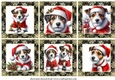 Jack Russell Santa toppers