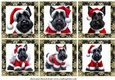 Scottish terrier Santa toppers