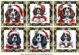 Springer Spaniel Santa toppers