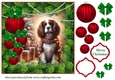 Christmas tree light pup card front 8