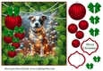 Christmas tree light pup card front 12