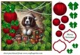 Christmas tree light pup card front 14