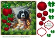 Christmas tree light pup card front 15