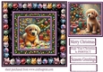 Labrador Christmas fairy light card front 5