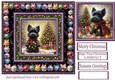 Scottie Christmas fairy light card front 2